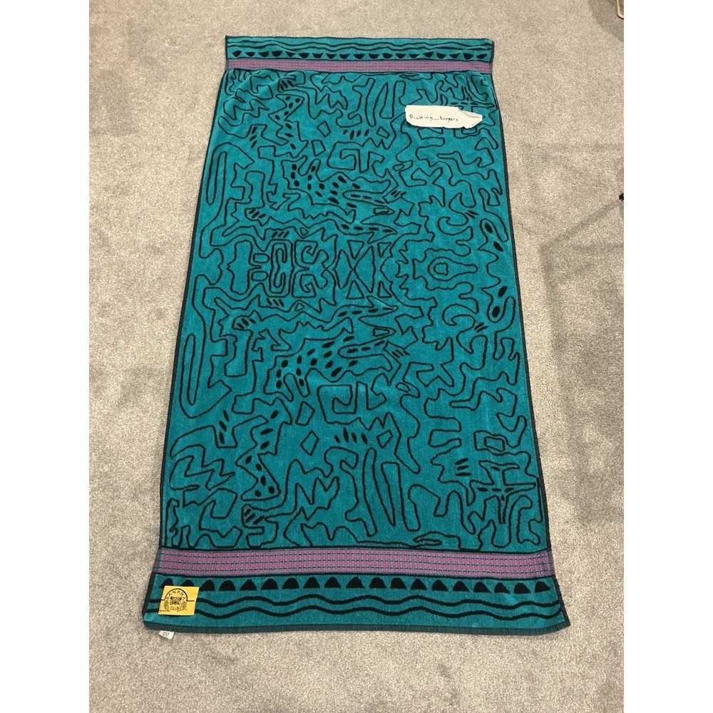 VTG Banana Club Keith Haring beach towel Double Sided iconic maze-like figure